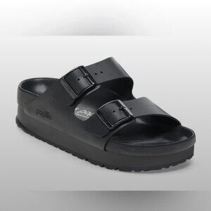 Birkenstock Platform Arizona Sandals Leather Narrow Fit